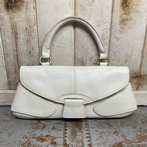 Latico White Leather Handbag
